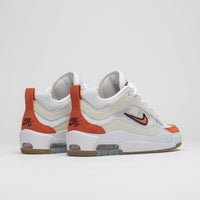 Nike SB Air Max Ishod Shoes - White / Orange - Summit White - Black thumbnail