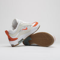 Nike SB Air Max Ishod Shoes - White / Orange - Summit White - Black thumbnail