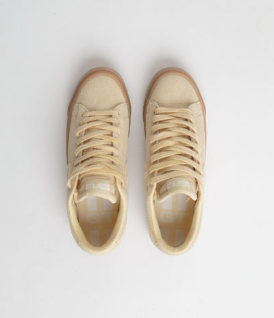 Nike SB Blazer Low Pro GT Premium Shoes - Pale Vanilla / Pale Vanilla - Pale Vanilla