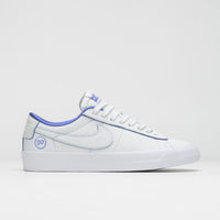 Nike SB Blazer Low Pro GT Premium Shoes - Summit White / Game Royal - Summit White thumbnail