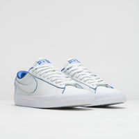 Nike SB Blazer Low Pro GT Premium Shoes - Summit White / Game Royal - Summit White thumbnail