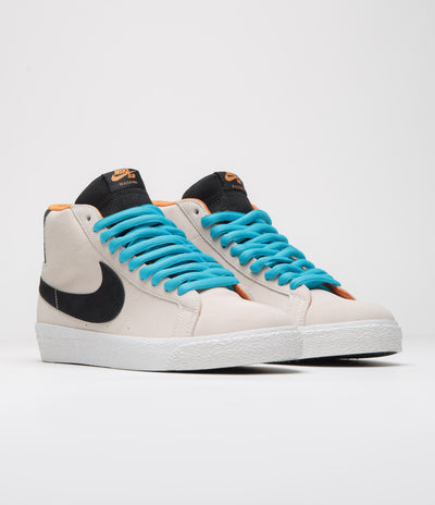 Nike SB Blazer Mid Electric Shoes - Phantom / Black - Monarch - Summit White