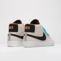 Nike SB Blazer Mid Electric Shoes - Phantom / Black - Monarch - Summit White thumbnail