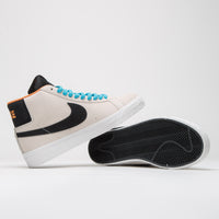 Nike SB Blazer Mid Electric Shoes - Phantom / Black - Monarch - Summit White thumbnail