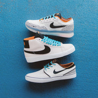 Nike SB Blazer Mid Electric Shoes - Phantom / Black - Monarch - Summit White thumbnail