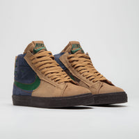 Nike SB Blazer Mid Premium Shoes - Legend Dark Brown / Fir - Obsidian thumbnail