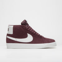 Nike SB Blazer Mid Shoes - Burgundy Crush / Summit White thumbnail