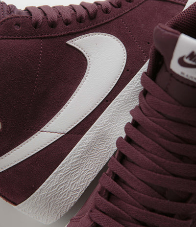 Nike SB Blazer Mid Shoes - Burgundy Crush / Summit White