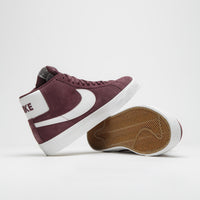 Nike SB Blazer Mid Shoes - Burgundy Crush / Summit White thumbnail