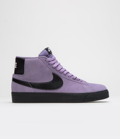 Nike SB Blazer Mid Shoes - Dusty Amethyst / Black - Dusty Amethyst