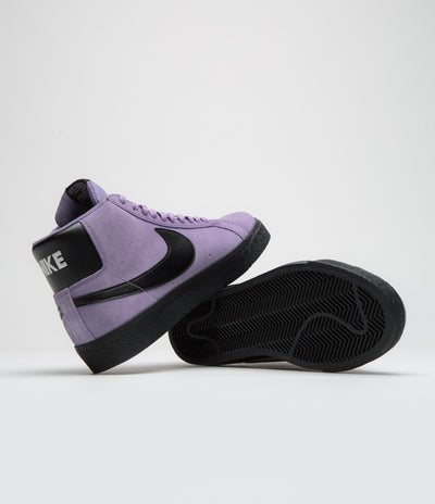 Nike SB Blazer Mid Shoes - Dusty Amethyst / Black - Dusty Amethyst