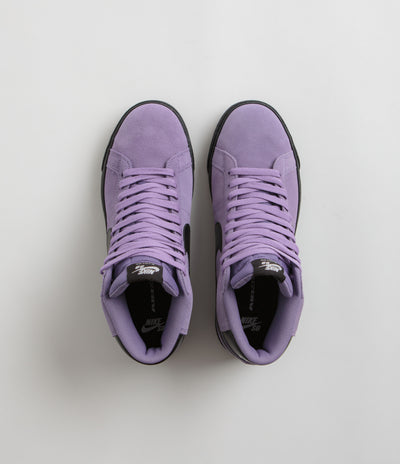 Nike SB Blazer Mid Shoes - Dusty Amethyst / Black - Dusty Amethyst