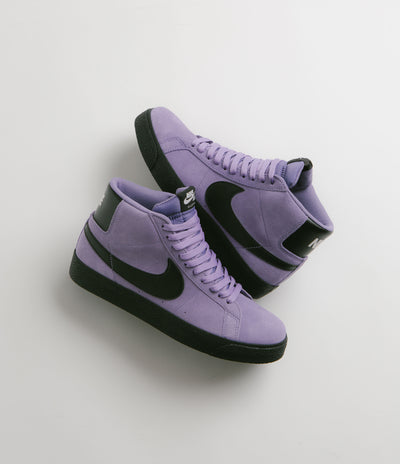 Nike SB Blazer Mid Shoes - Dusty Amethyst / Black - Dusty Amethyst