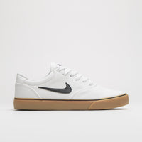 Nike SB Chron 2 Canvas Shoes - White / Black - White - Gum Light Brown thumbnail