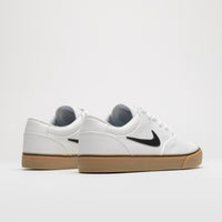 Nike SB Chron 2 Canvas Shoes - White / Black - White - Gum Light Brown thumbnail