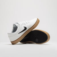 Nike SB Chron 2 Canvas Shoes - White / Black - White - Gum Light Brown thumbnail