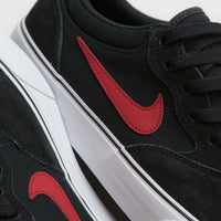 Nike SB Chron 2 Shoes - Black / University Red - Black - White thumbnail