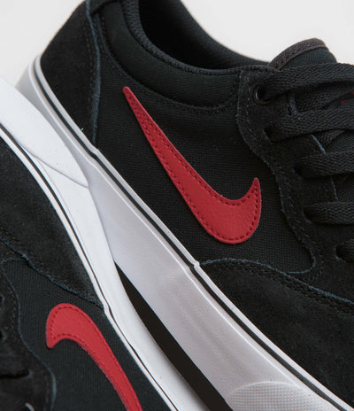 Nike SB Chron 2 Shoes - Black / University Red - Black - White