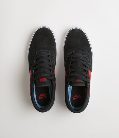 Nike SB Chron 2 Shoes - Black / University Red - Black - White