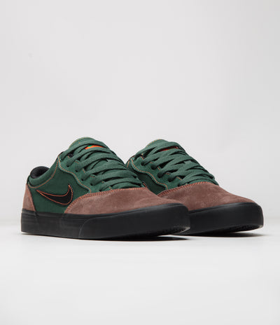 Nike SB Chron 2 Shoes - Light Chocolate / Black - Noble Green