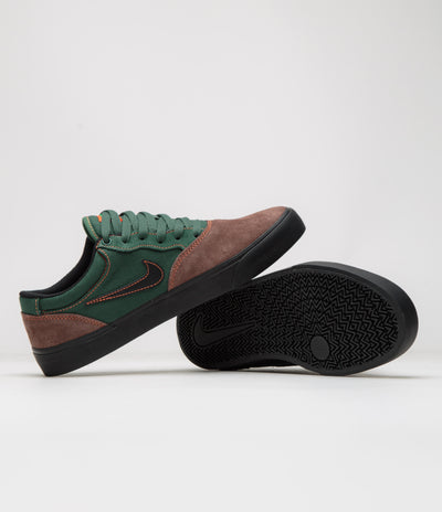 Nike SB Chron 2 Shoes - Light Chocolate / Black - Noble Green