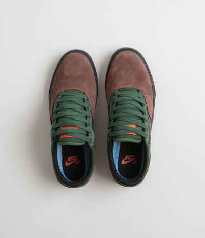 Nike SB Chron 2 Shoes - Light Chocolate / Black - Noble Green