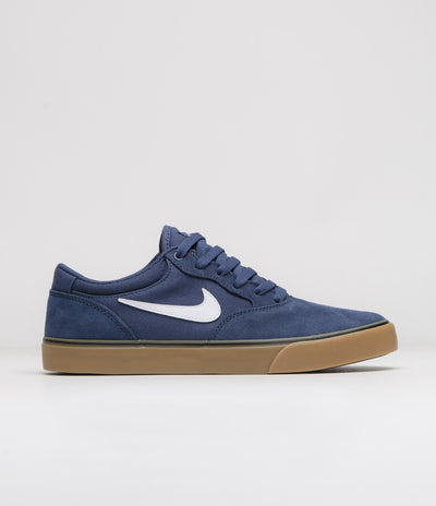 Nike SB Chron 2 Shoes Gum Light Brown Navy nike sb janoski black and white velcro shoes vans Navy White Cheap Onlinenevada Jordan Outlet