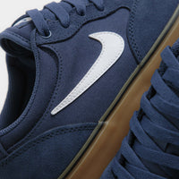 Nike SB Chron 2 Shoes - Navy / White - Navy - Gum Light Brown thumbnail