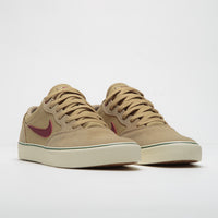 Nike SB Chron 2 Shoes - Parachute Beige / Dark Team Red thumbnail