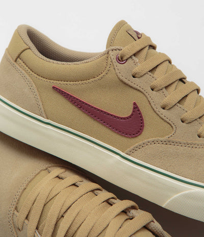 Nike SB Chron 2 Shoes - Parachute Beige / Dark Team Red