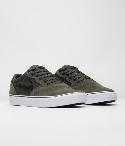 Nike SB Chron 2 Shoes - Sequoia / Black - Sequoia - White