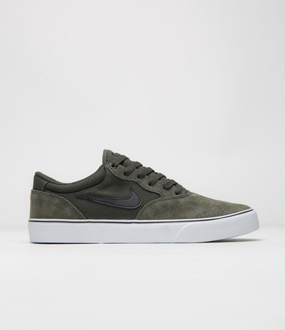 Nike SB Chron 2 Shoes - Sequoia / Black - Sequoia - White