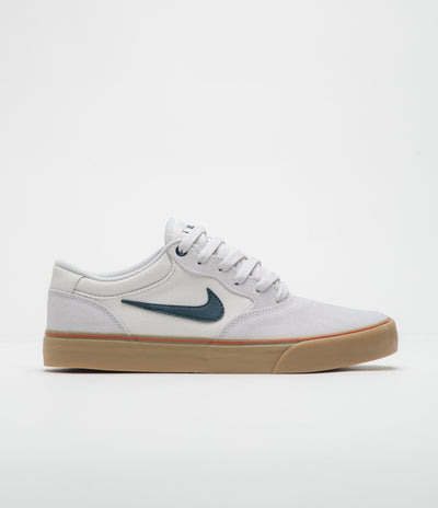 Nike SB Chron 2 Shoes - Vast Grey / Armory Navy - Dark Russet