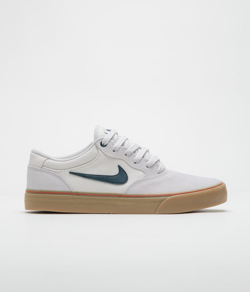 Nike SB Chron 2 Shoes - Vast Grey / Armory Navy - Dark Russet