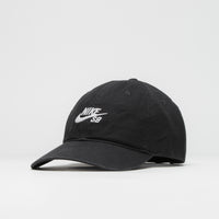 Nike SB Club Unstructured Cap - Black / White thumbnail