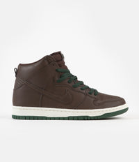 Nike SB Dunk High Pro 'Vegan' Shoes - Baroque Brown / Baroque Brown - Sail - Fir