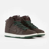 Nike SB Dunk High Pro 'Vegan' Shoes - Baroque Brown / Baroque Brown - Sail - Fir thumbnail