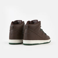 Nike SB Dunk High Pro 'Vegan' Shoes - Baroque Brown / Baroque Brown - Sail - Fir thumbnail