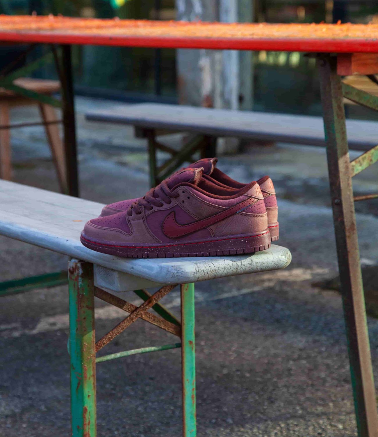 Nike SB Dunk Low Premium Shoes - Burgundy Crush / Dark Team Red - Eart |  Flatspot