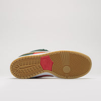 Nike SB Dunk Low Pro Premium Shoes - Fir / White - University Gold - Fire Red thumbnail