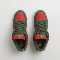 Nike SB Dunk Low Pro Premium Shoes - Fir / White - University Gold - Fire Red thumbnail