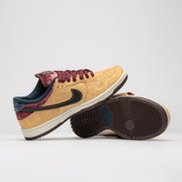 Nike SB Dunk Low Pro ‘City of Cinema’ Shoes - Celestial Gold / Black - Dark Team Red thumbnail