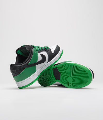 Nike SB Dunk Low Pro Shoes - Classic Green / Black - White - Classic Green - Black