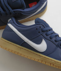 Nike SB Orange Label Dunk Low Pro Shoes - Navy / White - Navy - Gum Li |  Flatspot