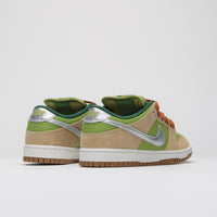 Nike SB Dunk Low Pro 'Escargot' Shoes - Sesame / Metallic Silver - Pear - Fir thumbnail