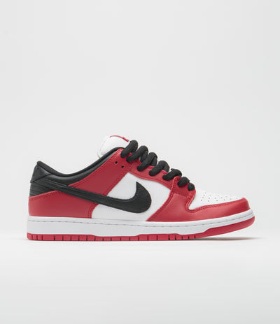 Nike SB Dunk Low Pro Shoes - Varsity Red / Black - White - Varsity Red