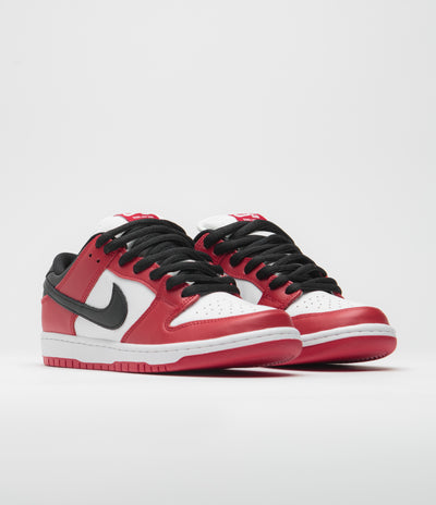 Nike SB Dunk Low Pro Shoes - Varsity Red / Black - White - Varsity Red