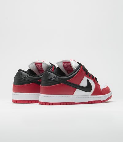 Nike SB Dunk Low Pro Shoes - Varsity Red / Black - White - Varsity Red