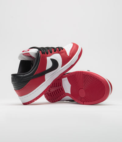 Nike SB Dunk Low Pro Shoes - Varsity Red / Black - White - Varsity Red