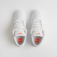 Nike SB Orange Label Dunk Low Pro Shoes - White / White - White - White thumbnail